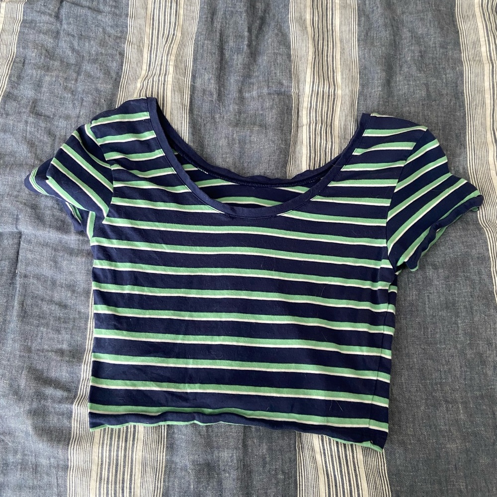 Striped crop top